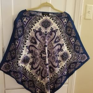 Handkerchief poncho top